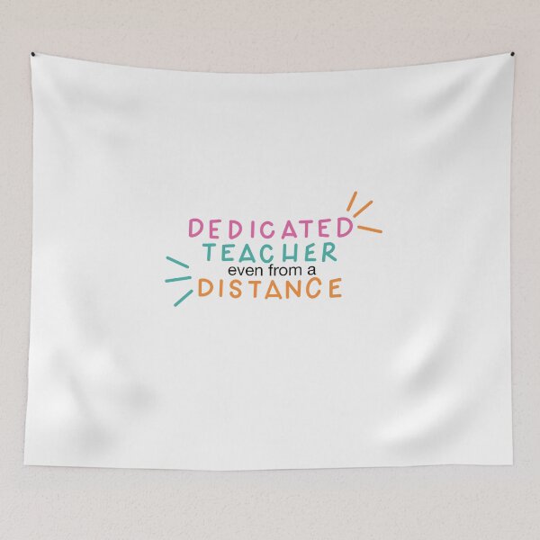 Item preview, Dedicated Teacher even from a Distance Design for Teachers designed and sold by WildeandCo.