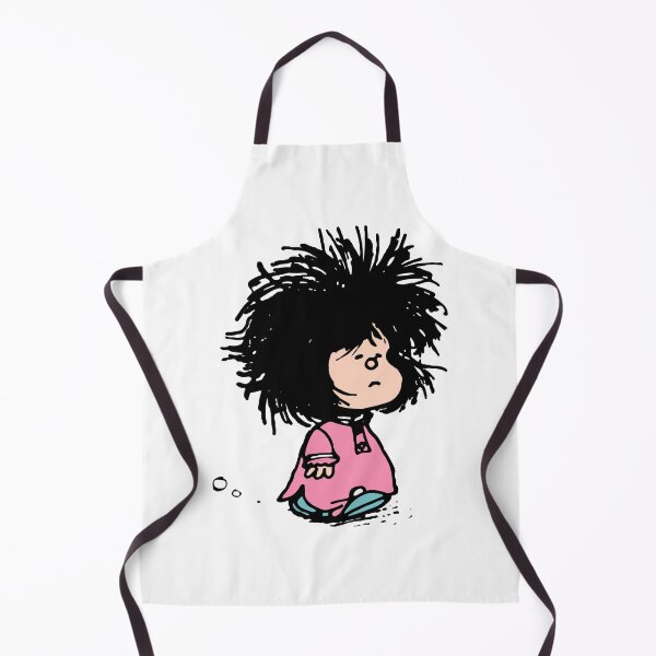 Item preview, Mafalda with newly-raised disheveled nightgown Quino argentina cartoon designed and sold by urantiana.