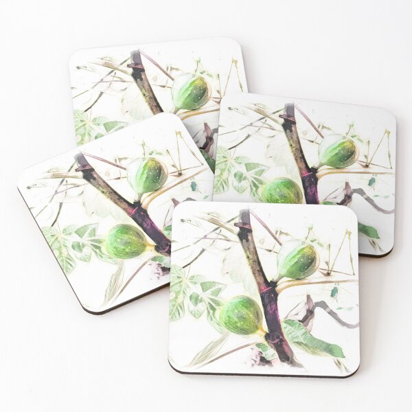 Item preview, Watercolor Art of Figs on the branch designed and sold by evk-art.