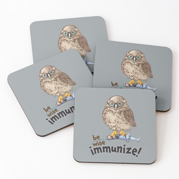 Item preview, Be Wise Immunize - Promote Vaccination Owl on Syringe Design designed and sold by Zit-Zat-Zot.