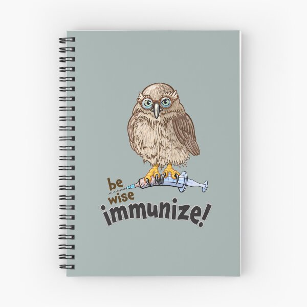 Item preview, Be Wise Immunize - Promote Vaccination Owl on Syringe Design designed and sold by Zit-Zat-Zot.