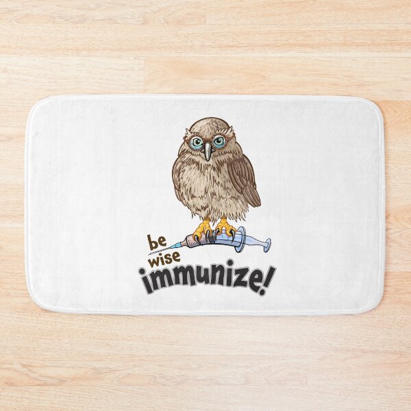 Item preview, Be Wise Immunize - Promote Vaccination Owl on Syringe Design designed and sold by Zit-Zat-Zot.