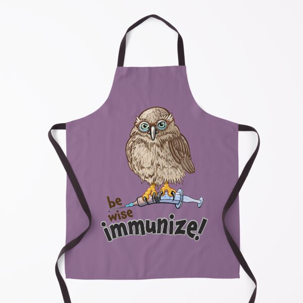 Item preview, Be Wise Immunize - Promote Vaccination Owl on Syringe Design designed and sold by Zit-Zat-Zot.