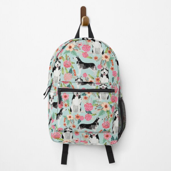 Artikelvorschau, husky dog floral - vintage florals, floral pet, cute dog, huskies entworfen und verkauft von PetFriendly.