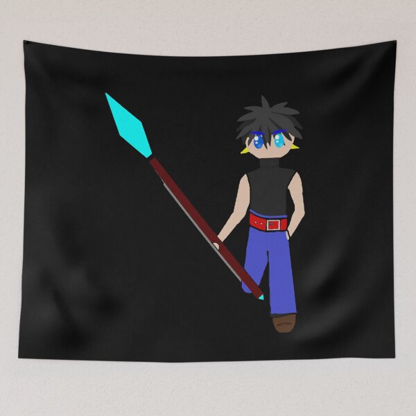 Item preview, Blue-eyed Manga Warrior designed and sold by TeeZoneZtore.