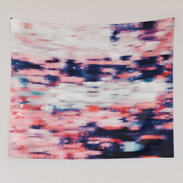 Item preview, Colorful abstract lights in rain - watercolor designed and sold by WanderAesthetic.