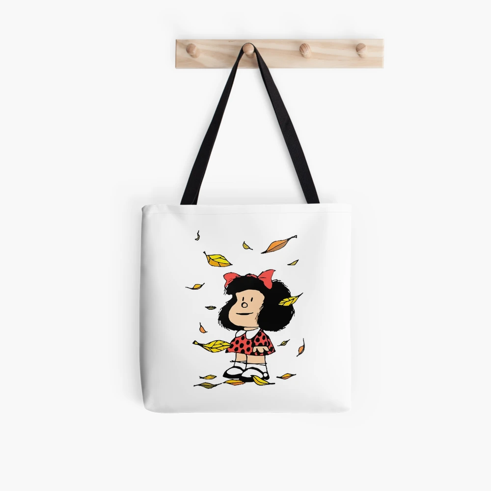 Bolsa de tela con la obra «Mafalda hojas de otoño Quino Comic - Main Image