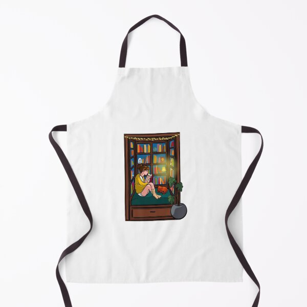 Item preview, Cozy princess reading inside booknook (brunette) designed and sold by theclassynerd.