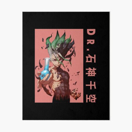 Senku Profile Dr Stone Art Board Print By Ryzox Redbubble