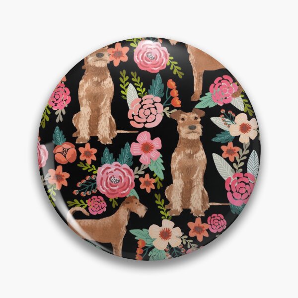 Item preview, irish terrier dog floral - vintage florals, floral pet, cute dog, irish terrier irish terrier dog floral - vintage florals, floral pet, cute dog, irish terrier  designed and sold by PetFriendly.