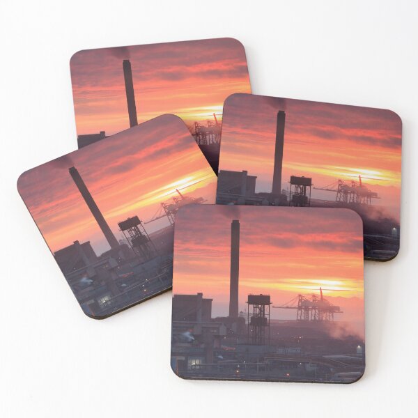 Item preview, Sunset over Port Talbot Steelworks designed and sold by bitm2007.