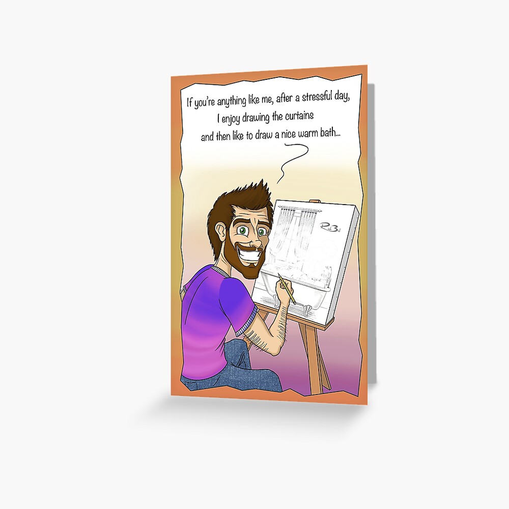 Draw the curtains and draw a bath / funny cards / word play / birthday cards Draw the curtains and draw a bath / funny cards / word play / birthday cards