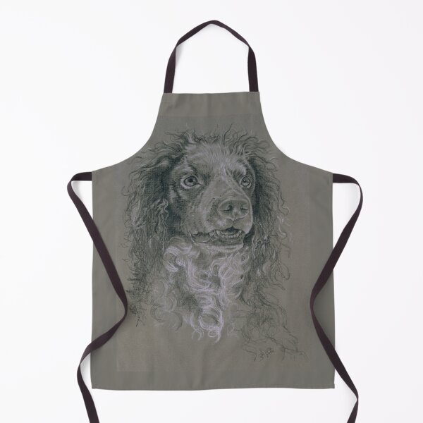 Item preview, Pont-Audemer Spaniel Portrait in Graphite designed and sold by BarbBarcikKeith.