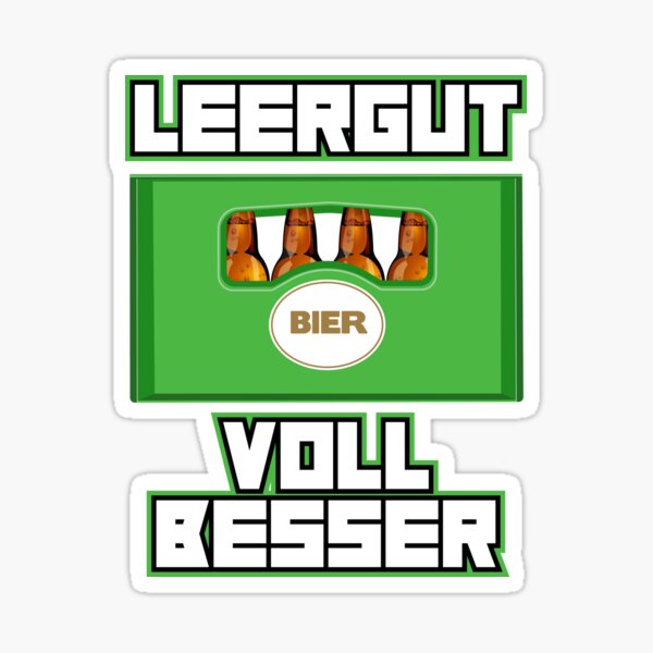 Sticker Bierkasten Redbubble