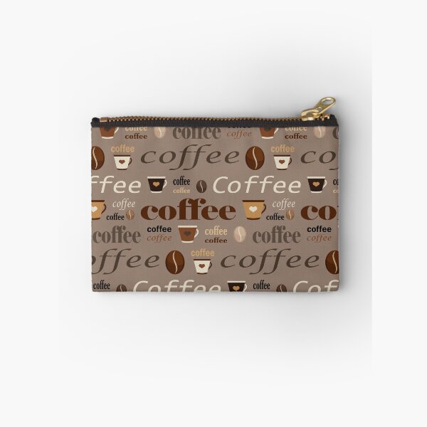 Item preview, Tema de café con tazas de frijoles y café sobre fondo gris designed and sold by JupiterCyclops.