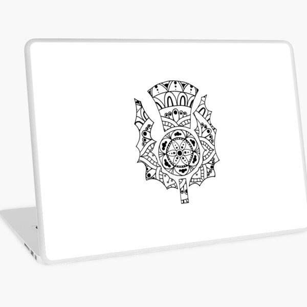 Thistle Mandala Laptop Skin