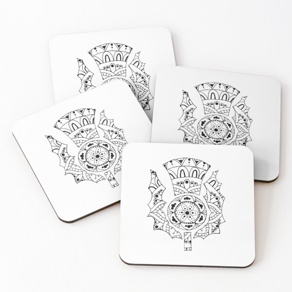 Item preview, Thistle Mandala designed and sold by NatSmithDesigns.