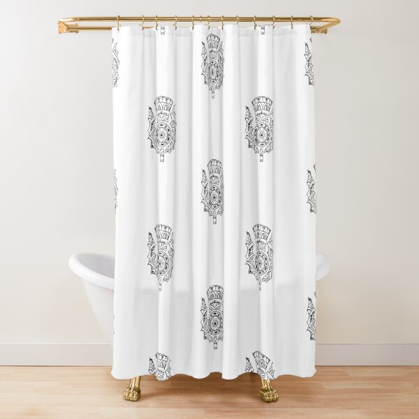 Thistle Mandala Shower Curtain