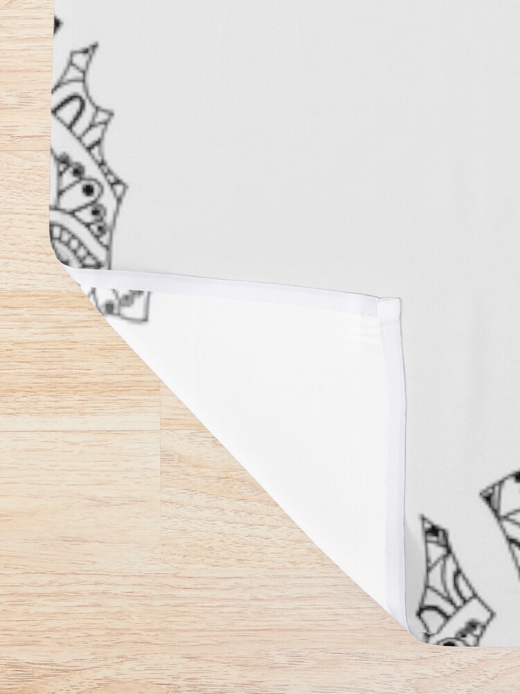 Alternate view of Thistle Mandala Shower Curtain