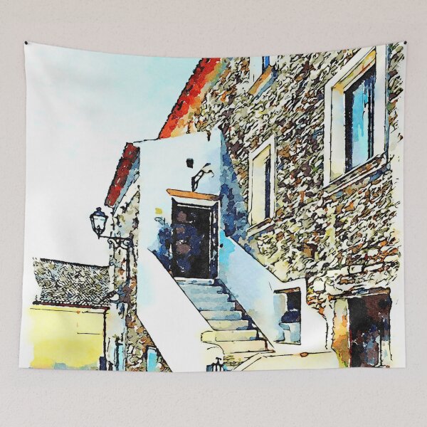 Item preview, Glimpse of an old building of the historic center of Agropoli designed and sold by Giuseppe Cocco.