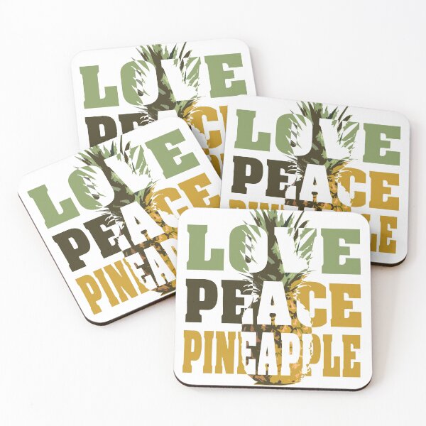 Item preview, Love peace pineapple designed and sold by CallSignNacho.