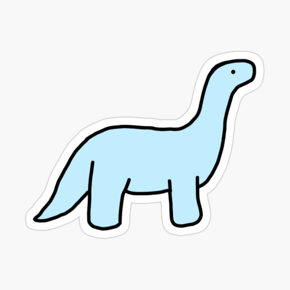 Blue Dino Sticker – Doodlecorn