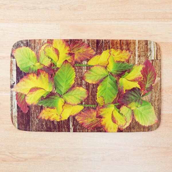 Item preview, Autumn leaves on the wooden floor designed and sold by adamtepl.