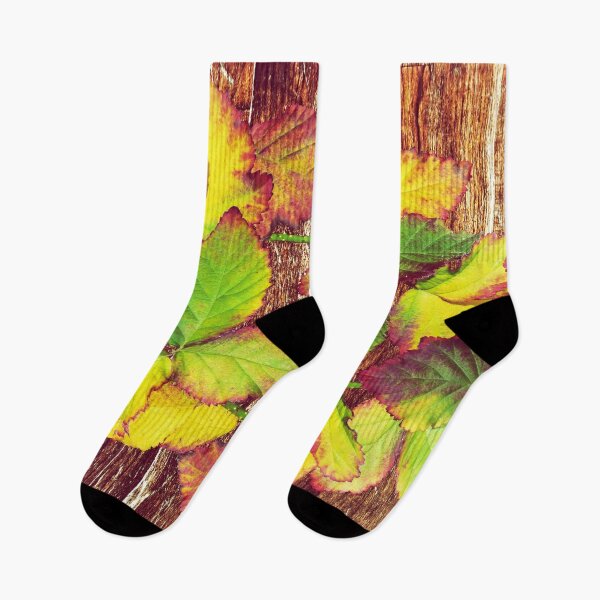 Item preview, Autumn leaves on the wooden floor designed and sold by adamtepl.