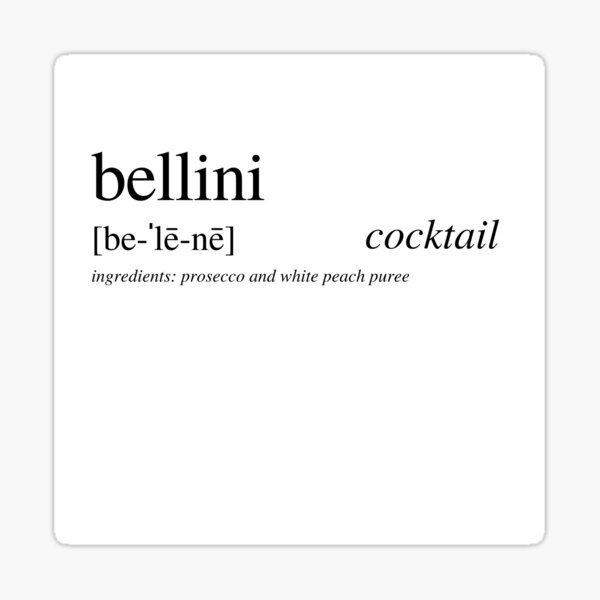 Bellini cocktail Sticker