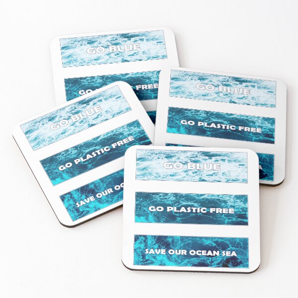 Item preview, Save The Ocean - Go Plastic Free designed and sold by ZartyDesigns.
