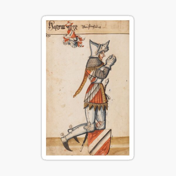 Item preview, Praying Knight Medieval artwork designed and sold by Vintage Designs +.