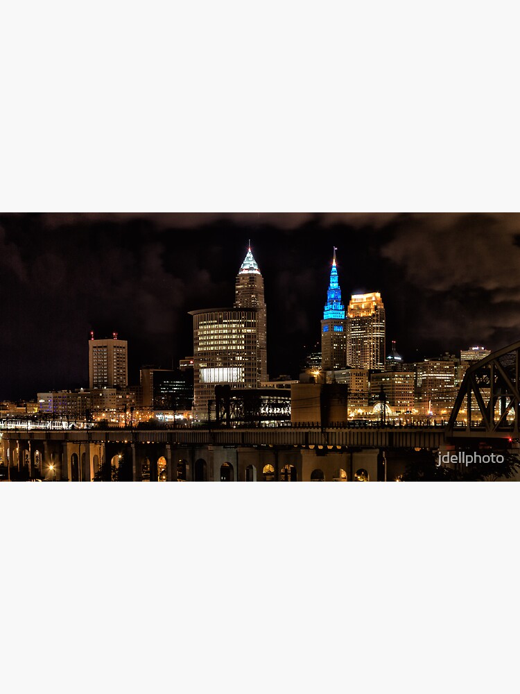 Disover Cleveland Panorama Premium Matte Vertical Poster
