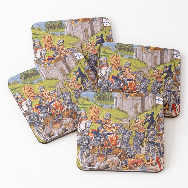 Item preview, English vs French Medieval Battle Mural designed and sold by Vintage Designs +.