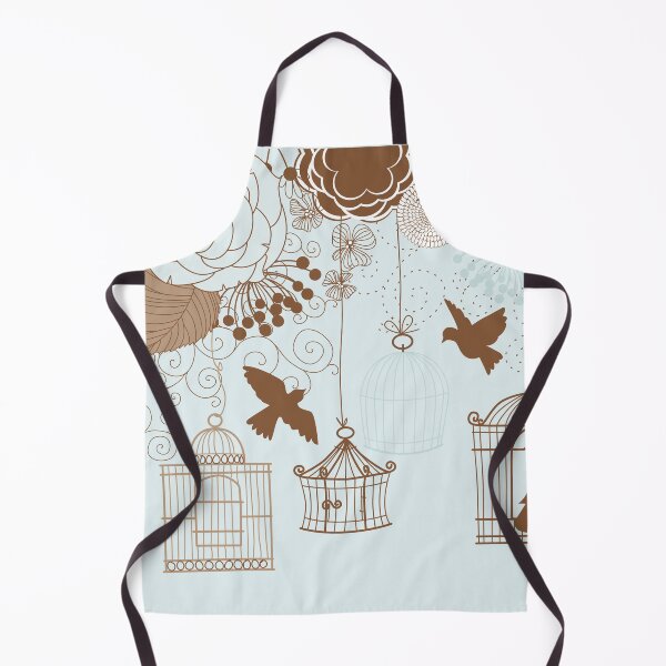 Item preview, Modern Floral Birdcage Blue designed and sold by SpiceTree.