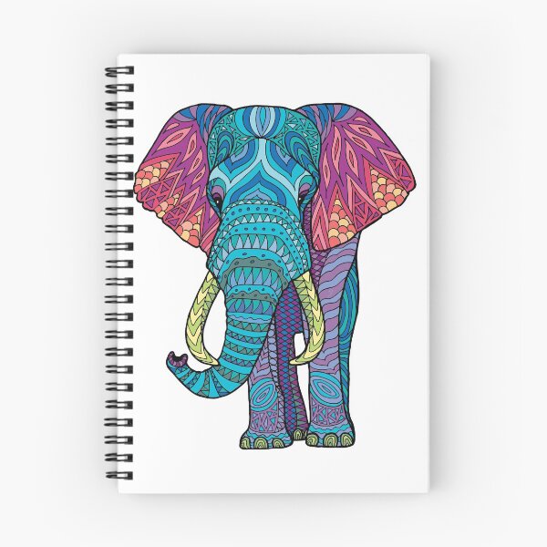 Item preview, Colorful Zentangle Elephant designed and sold by DevynJB.