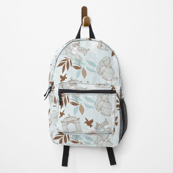 Item preview, Modern Floral Birdcage Blue designed and sold by SpiceTree.
