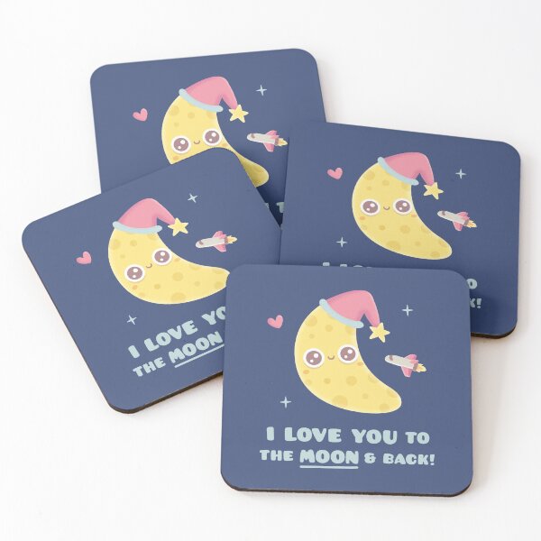 Item preview, Cute I Love You To the Moon & Back designed and sold by rustydoodle.
