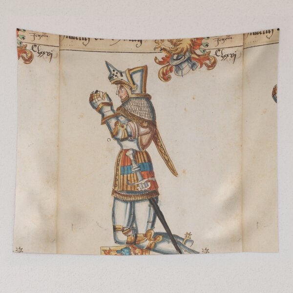 Item preview,  Praying Knight Medieval artwork designed and sold by Vintage Designs +.