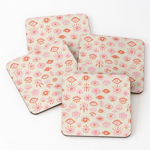 Item preview, Mystic Eyes – Pink & Red designed and sold by Cat Coquillette.