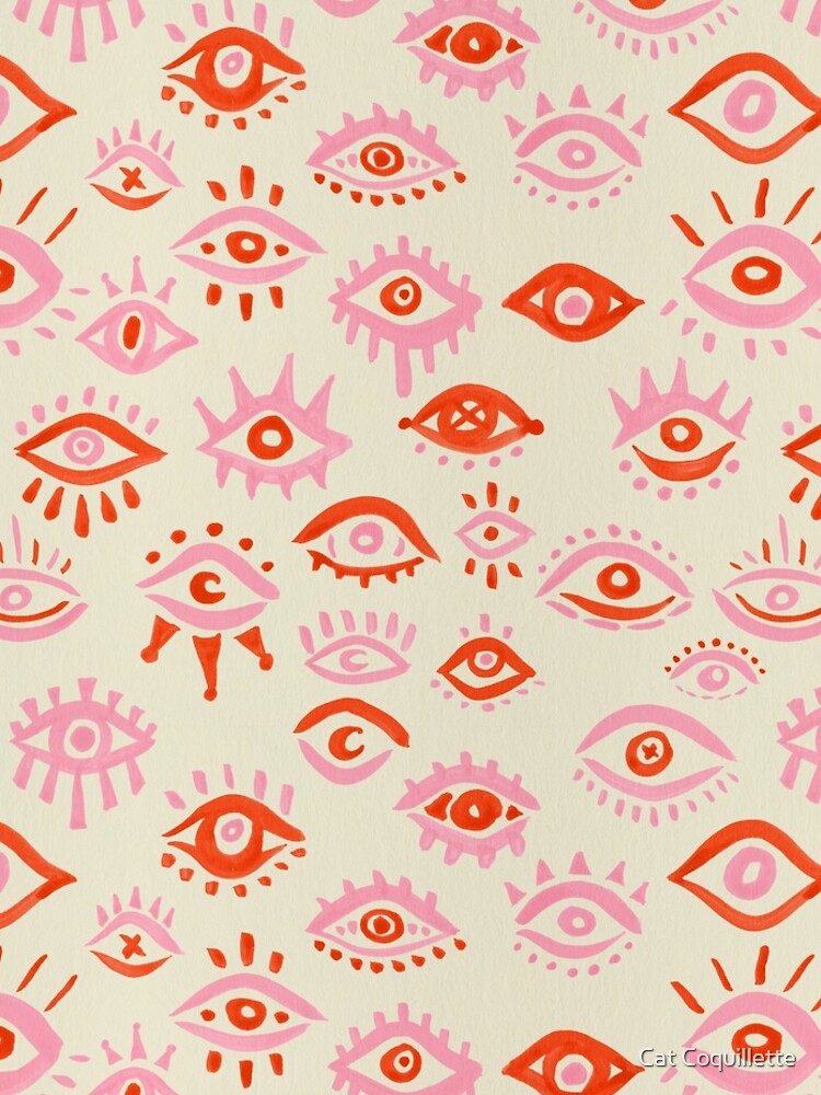 Mystic Eyes – Pink & Red by catcoq