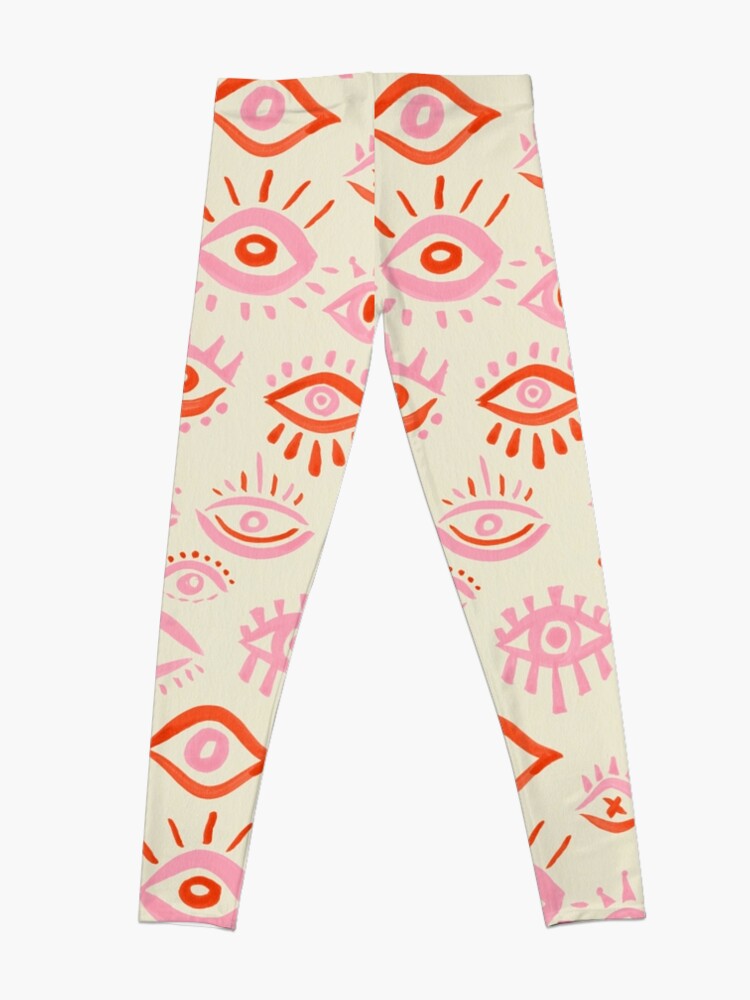 Alternate view of Mystic Eyes – Pink & Red Leggings