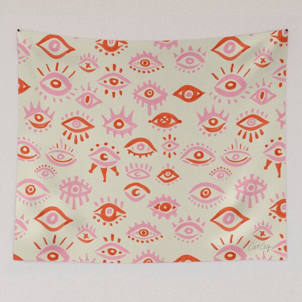 Item preview, Mystic Eyes – Pink & Red designed and sold by Cat Coquillette.