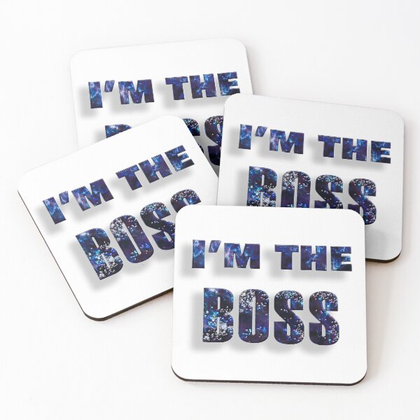 Item preview, Im The Boss - Marble Blue designed and sold by NoMatterLab.