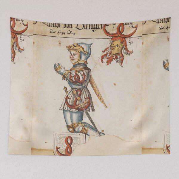 Item preview, Praying Knight Medieval artwork designed and sold by Vintage Designs +.