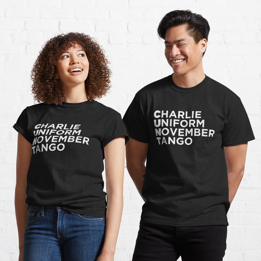 Discover Funny Charlie Uniform November Tango Phonetic Alphabet Classic T-Shirt