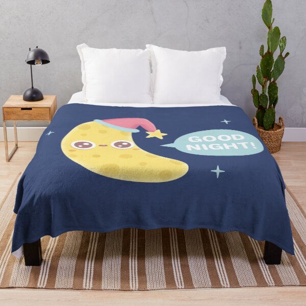 Item preview, Cute Crescent Moon Says Good Night designed and sold by rustydoodle.