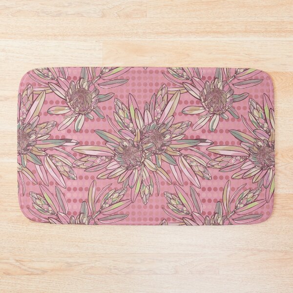 Item preview, Pink Protea Garden with Polka Dots designed and sold by Sketchbook Designs.