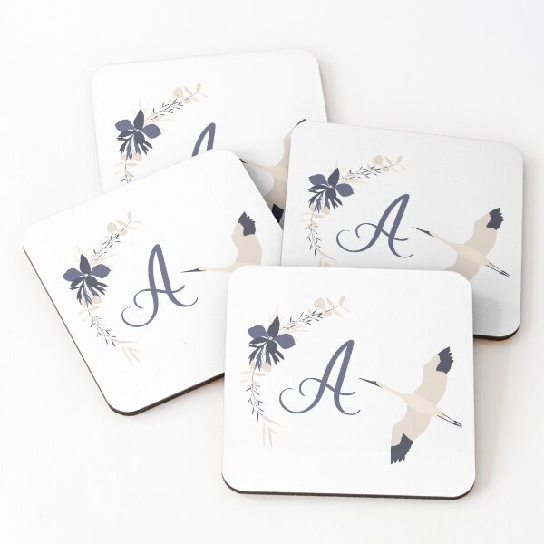 Item preview, Fleur Initial A designed and sold by limeandcedar.