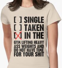 Relationship status GYM Women's Fitted T-Shirt