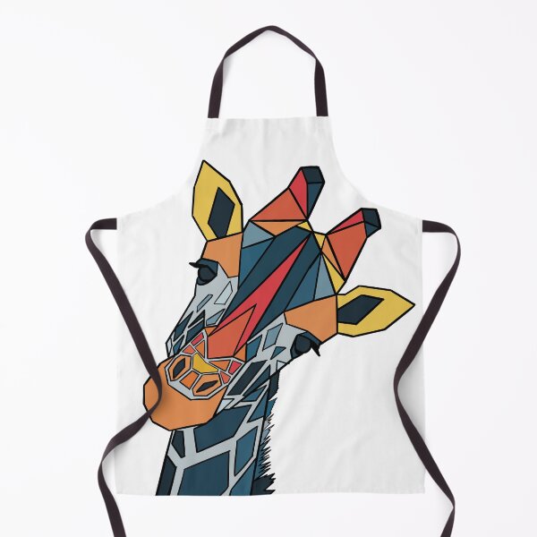 Item preview, Geometric Giraffe - Blue Red Orange designed and sold by Geometricshow.